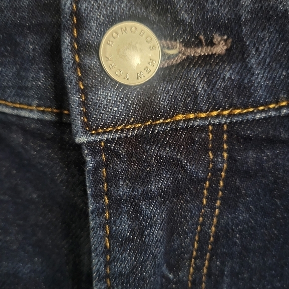 Bonobos Straight Leg Dark Denim Jeans Size 38/32 - Picture 4 of 7